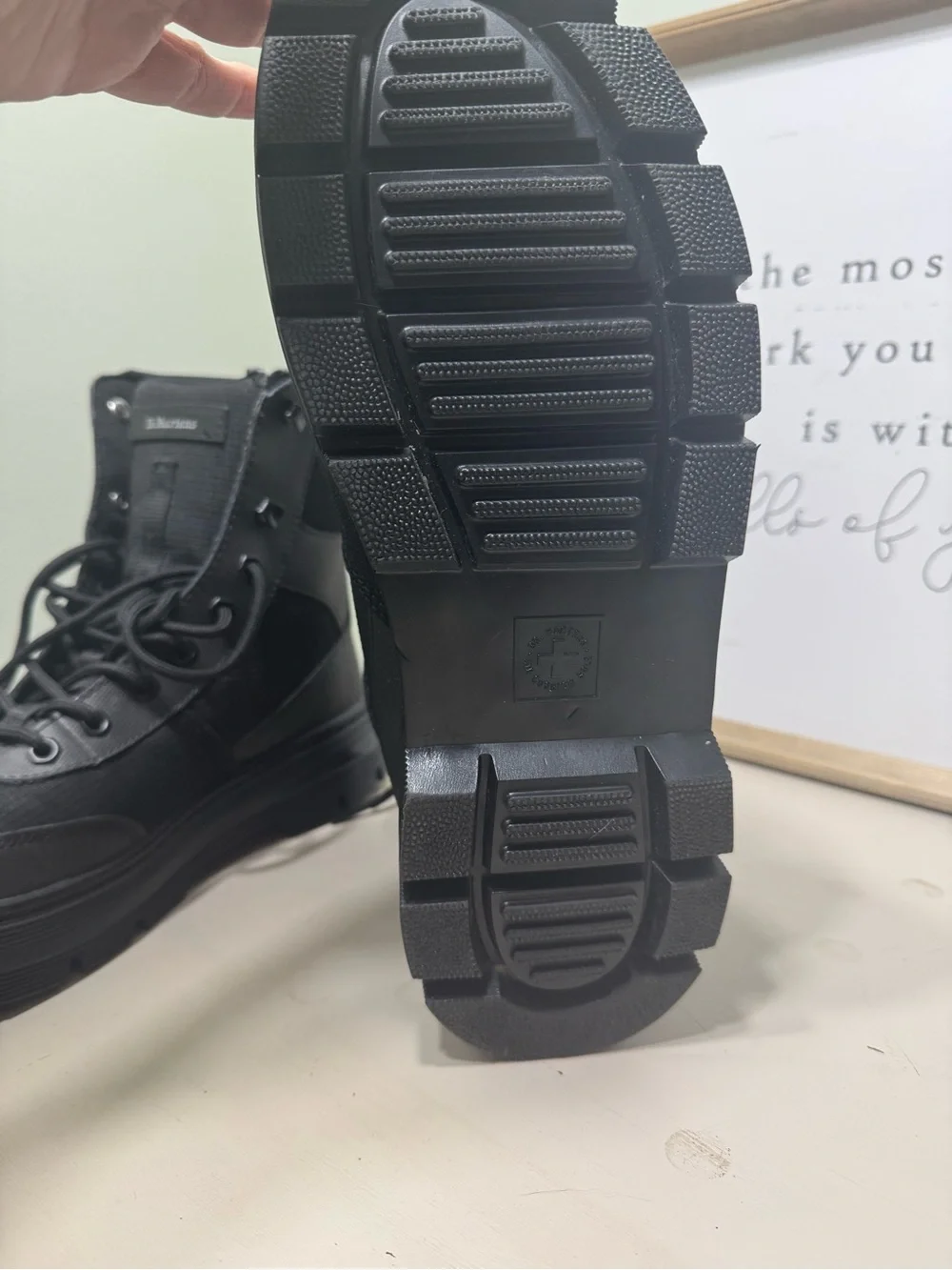 Dr Martens Chunky Black Combat Boots